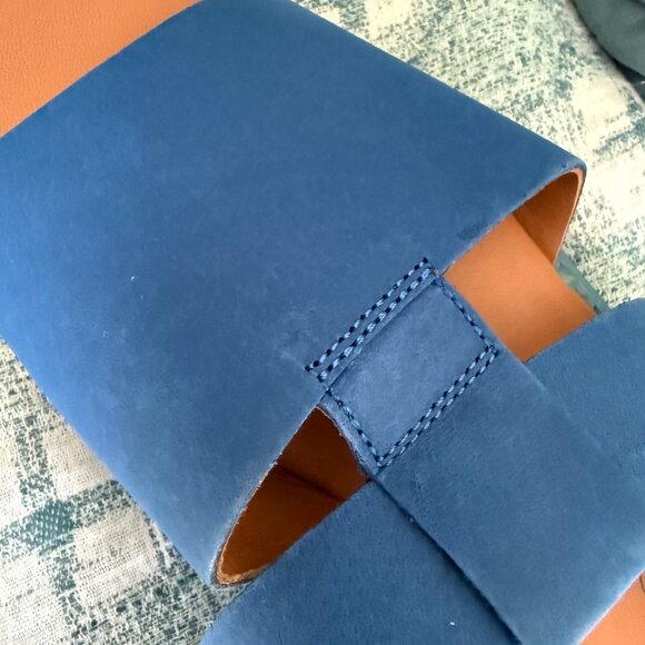 Unworn Gudrun Sjoden Blue Nubuk Sandal - Picture 2 of 7